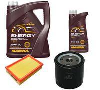 DENCKERMANN Controllo Set MANNOL Combi LL 5W-30 6L Per Opel Vectra A CC 1.6I