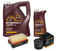 DENCKERMANN Controllo Set MANNOL Combi LL 5W-30 6L Per Renault Clio III 1.5