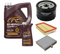 DENCKERMANN Controllo Set MANNOL Combi LL 5W-30 6L Per Renault Scénic II 1.5