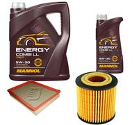 DENCKERMANN Controllo Set MANNOL Combi LL 5W-30 6L Per Saab 9-3 Cabriolet