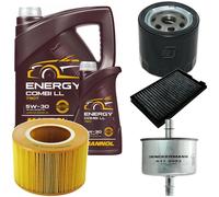 DENCKERMANN Controllo Set MANNOL Combi LL 5W-30 6L Per Saab 9-5 Kombi 2.0 T