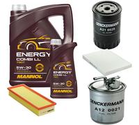 DENCKERMANN Controllo Set MANNOL Combi LL 5W-30 6L Per Seat Cordoba Vario
