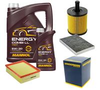 DENCKERMANN Controllo Set MANNOL Combi LL 5W-30 6L Per Seat Exeo ST 2.0 TDi