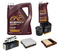 DENCKERMANN Controllo Set MANNOL Combi LL 5W-30 6L Per Seat Ibiza IV 1.0 TSi