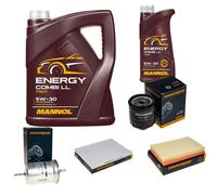DENCKERMANN Controllo Set MANNOL Combi LL 5W-30 6L Per Seat Leon 1.6 16V