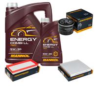 DENCKERMANN Controllo Set MANNOL Combi LL 5W-30 6L Per Smart Fortwo Cabrio