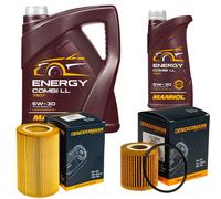 DENCKERMANN Controllo Set MANNOL Combi LL 5W-30 6L Per Smart Fortwo Coupe