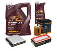 DENCKERMANN Controllo Set MANNOL Combi LL 5W-30 6L Per Smart Fortwo Coupe