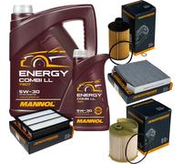 DENCKERMANN Controllo Set MANNOL Combi LL 5W-30 6L Per Ssangyong Rexton 2.2