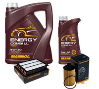 DENCKERMANN Controllo Set MANNOL Combi LL 5W-30 6L Per Ssangyong Rexton 2.2