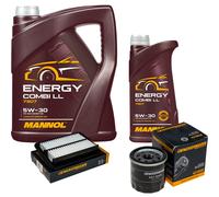 DENCKERMANN Controllo Set MANNOL Combi LL 5W-30 6L Per Suzuki Baleno 1.0 SX4