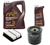 DENCKERMANN Controllo Set MANNOL Combi LL 5W-30 6L Per Suzuki Baleno Kombi