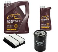 DENCKERMANN Controllo Set MANNOL Combi LL 5W-30 6L Per Suzuki Baleno Kombi