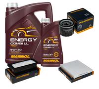 DENCKERMANN Controllo Set MANNOL Combi LL 5W-30 6L Per Suzuki Celerio 1.0