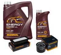DENCKERMANN Controllo Set MANNOL Combi LL 5W-30 6L Per Suzuki Celerio 1.0