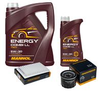 DENCKERMANN Controllo Set MANNOL Combi LL 5W-30 6L Per Suzuki Ignis 1.2