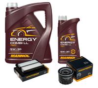 DENCKERMANN Controllo Set MANNOL Combi LL 5W-30 6L Per Suzuki Swift V 1.0