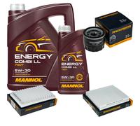 DENCKERMANN Controllo Set MANNOL Combi LL 5W-30 6L Per Suzuki Swift V 1.2