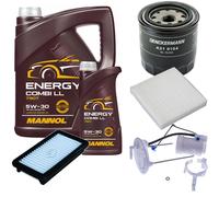 DENCKERMANN Controllo Set MANNOL Combi LL 5W-30 6L Per Suzuki SX4 1.6 VVT