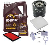 DENCKERMANN Controllo Set MANNOL Combi LL 5W-30 6L Per Suzuki SX4 1.6 VVT