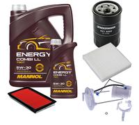 DENCKERMANN Controllo Set MANNOL Combi LL 5W-30 6L Per Suzuki SX4 1.6 VVT