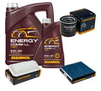 DENCKERMANN Controllo Set MANNOL Combi LL 5W-30 6L Per Toyota Yaris 1.4 D-4D