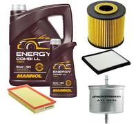 DENCKERMANN Controllo Set MANNOL Combi LL 5W-30 6L Per Volvo V40 Kombi 1.8