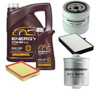 DENCKERMANN Controllo Set MANNOL Combi LL 5W-30 6L Per Volvo V90 Kombi S90