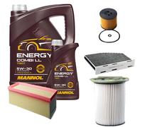 DENCKERMANN Controllo Set MANNOL Combi LL 5W-30 6L Per VW Caddy IV Kombi 2.0