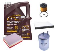 DENCKERMANN Controllo Set MANNOL Combi LL 5W-30 6L Per VW Crafter Kasten 2.0