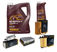 DENCKERMANN Controllo Set MANNOL Combi LL 5W-30 6L Per VW EOS 2.0 FSI Golf V