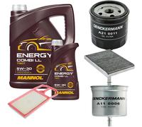 Denckermann Controllo Set mannol Combi Ll 5W-30 6L per VW Golf IV 1.4 16V