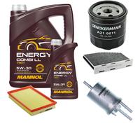 DENCKERMANN Controllo Set MANNOL Combi LL 5W-30 6L Per VW Golf V 1.4 16V