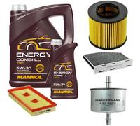 DENCKERMANN Controllo Set MANNOL Combi LL 5W-30 6L Per VW Golf V 1.6 FSI