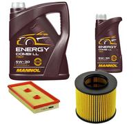 DENCKERMANN Controllo Set MANNOL Combi LL 5W-30 6L Per VW Golf V 1.6 FSI