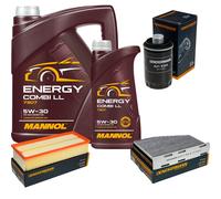 DENCKERMANN Controllo Set MANNOL Combi LL 5W-30 6L Per VW Golf VI 2.0 GTI