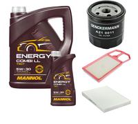 DENCKERMANN Controllo Set MANNOL Combi LL 5W-30 6L Per VW Lupo 1.4 16V Polo