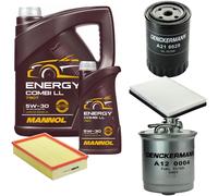DENCKERMANN Controllo Set MANNOL Combi LL 5W-30 6L Per VW Passat Variant 1.9