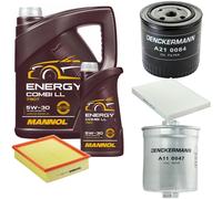 DENCKERMANN Controllo Set MANNOL Combi LL 5W-30 6L Per VW Passat Variant 2.8