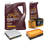 DENCKERMANN Controllo Set MANNOL Combi LL 5W-30 6L Per VW Polo 1.2 12V Ibiza