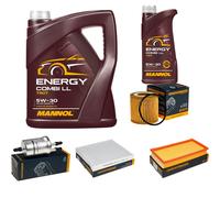 DENCKERMANN Controllo Set MANNOL Combi LL 5W-30 6L Per VW Polo 1.2 12V Ibiza