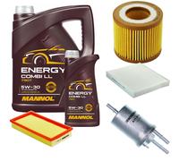 DENCKERMANN Controllo Set MANNOL Combi LL 5W-30 6L Per VW Polo 1.2 12V Ibiza