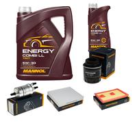 DENCKERMANN Controllo Set MANNOL Combi LL 5W-30 6L Per VW Polo 1.2 TSI 16V