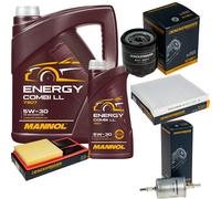 DENCKERMANN Controllo Set MANNOL Combi LL 5W-30 6L Per VW Polo 1.4 16V Ibiza