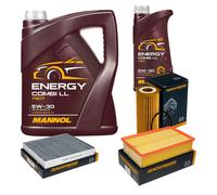 DENCKERMANN Controllo Set MANNOL Combi LL 5W-30 6L Per VW Polo 2.0 GTI A1