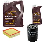 DENCKERMANN Controllo Set MANNOL Combi LL 5W-30 6L Per VW Polo Kasten 1.4 D