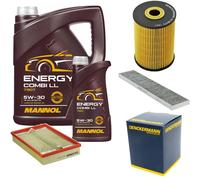 DENCKERMANN Controllo Set MANNOL Combi LL 5W-30 6L Per VW Sharan 2.8 VR6