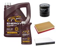 DENCKERMANN Controllo Set MANNOL Combi LL 5W-30 6L Per VW T-ROC 1.5 TSI