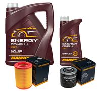 DENCKERMANN Controllo Set MANNOL Combi LL 5W-30 6L Per VW Transporter IV