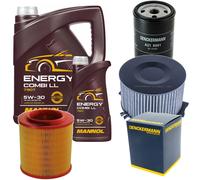 DENCKERMANN Controllo Set MANNOL Combi LL 5W-30 6L Per VW Transporter IV Bus